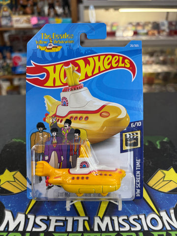 2017 Hot Wheels HW Screen Time The Beatles Yellow Submarine (New)
