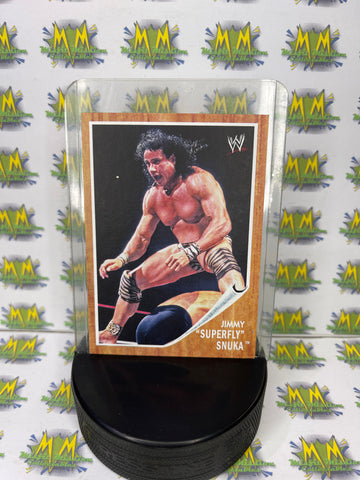 2011 WWE Topps Heritage Superfly Jimmy Snuka Trading Card #H13