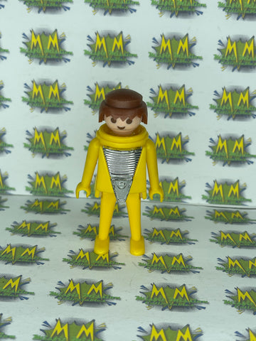 Vintage 1974 Playmobil Adult Male Figure Yellow Astronaut