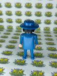 Vintage 1974 Playmobil Adult Male Blue Suit Figure