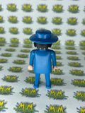 Vintage 1974 Playmobil Adult Male Blue Suit Figure