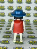 Vintage 1974 Playmobil Adult Female Red and White Figure