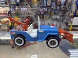 Vintage 1960s Tonka Blue Jeep CAA Plow & Tow Truck