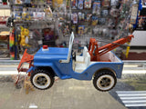 Vintage 1960s Tonka Blue Jeep CAA Plow & Tow Truck