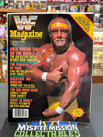 WWF Magazine October 1988 Hulk Hogan Cover