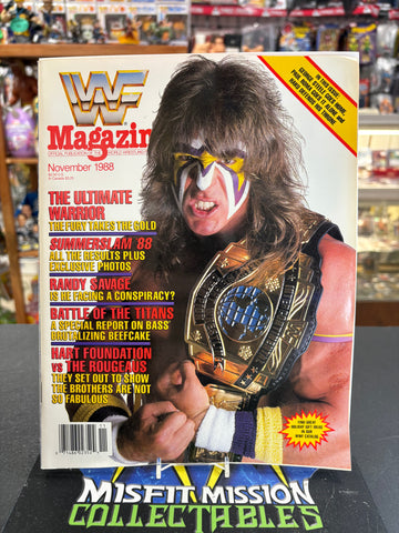 WWF Magazine November 1988 Ultimate Warrior Cover