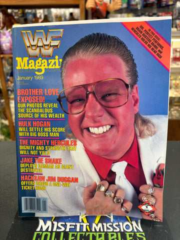 WWF Magazine January 1989 Brother Love Cover