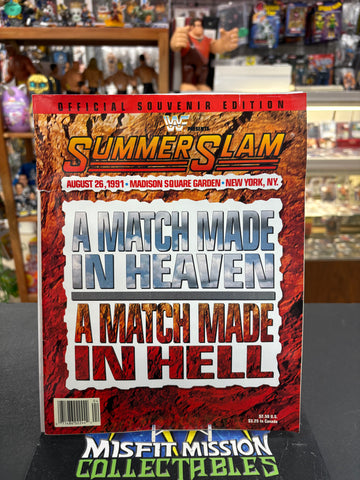WWF Presents Summer Slam 1991 Official Souvenir Edition Program