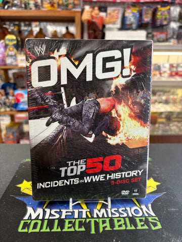 WWE Presents OMG Top 50 Incidents in WWE History 3 Disc DVD Set (New)