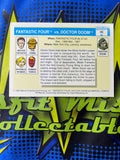 Marvel Comics 1990 Impel Trading Cards Famous Battles Fantastic Four vs Doctor Doom #90