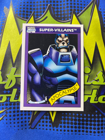 Marvel Comics 1990 Impel Trading Cards Super Villains Apocalypse #80