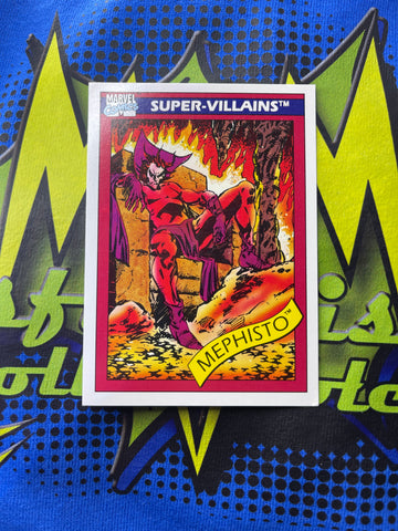 Marvel Comics 1990 Impel Trading Cards Super Villains Mephisto #78