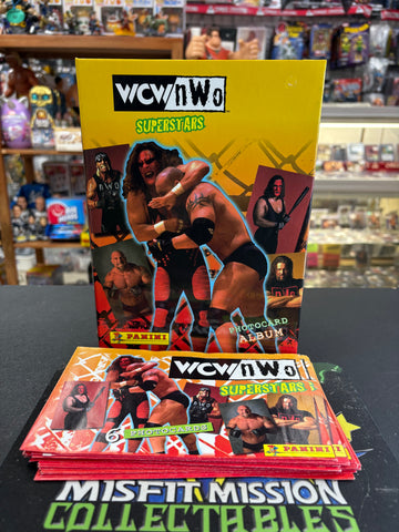 1998 Panini WCW vs NWO Superstars Photos Card Album Complete Set 1-108