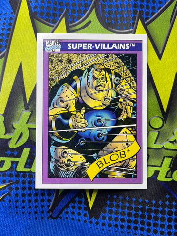Marvel Comics 1990 Impel Trading Cards Super Villains The Blob #71