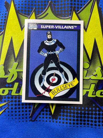 Marvel Comics 1990 Impel Trading Cards Super Villains Bullseye #64