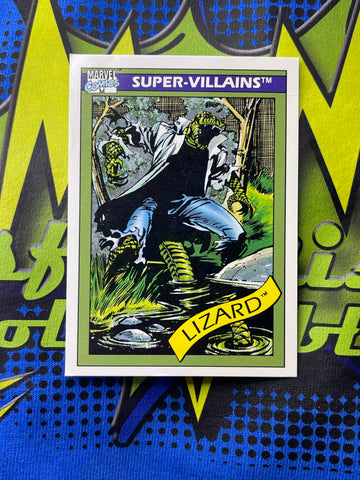 Marvel Comics 1990 Impel Trading Cards Super Villains Lizard #67