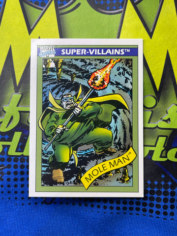 Marvel Comics 1990 Impel Trading Cards Super Villains Mole Man #68