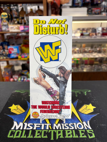 1996 WWE WWF Coliseum Video Do Not Disturb Watching Wrestling Diesel Owen Heart  Door Hanger