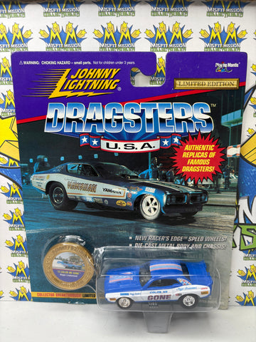 1995 Johnny Lightning Dragsters USA Limited Edition Roger Lindamood Blue ‘72 Color Me Gone (New)