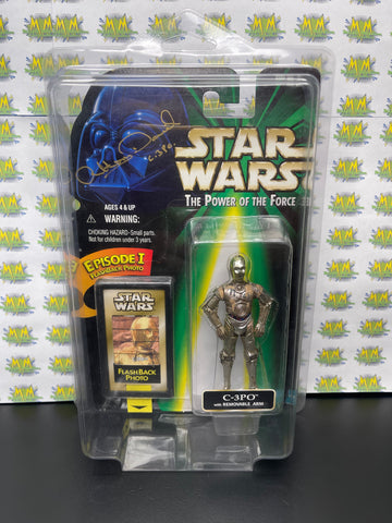 1998 Star Wars Power of The Force C-3PO Autographed by Anthony Daniels