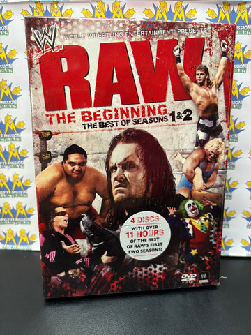 WWE DVD Raw The Beginning The Best of Seasons 1 & 2 4 Disc DVD Set