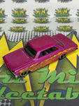 2015 Hot Wheels 1963 Chevy ll Pink with Flames Car