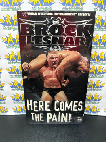 WWF WWE Brock Lesnar Here Comes The Pain VHS Tape (New Sealed)