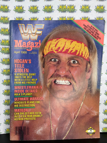 WWF Magazine April 1988 Hulk Hogan