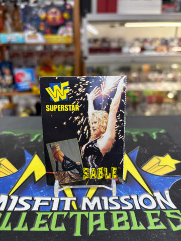 1997 WWE WWF Coliseum Video Superstar Sable Trading Card