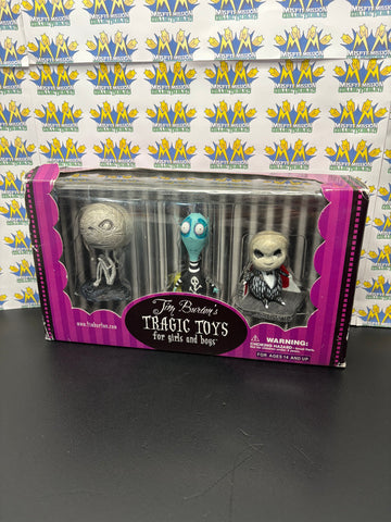 Darkhorse Deluxe Tim Burton’s Tragic Toys For Girls and Boys Mummy Boy, Roy The Toxic Boy, Jimmy The Hideos Penguin Boy, Desktop Statue Figures