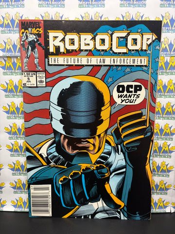 1990 Marvel Comics Robocop The Future of Law Enforcement #5 Comic Books