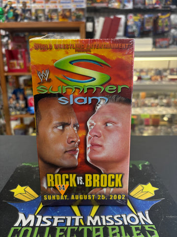 WWF WWE 2002 SummerSlam Rock vs Brock VHS Tape (New Sealed)