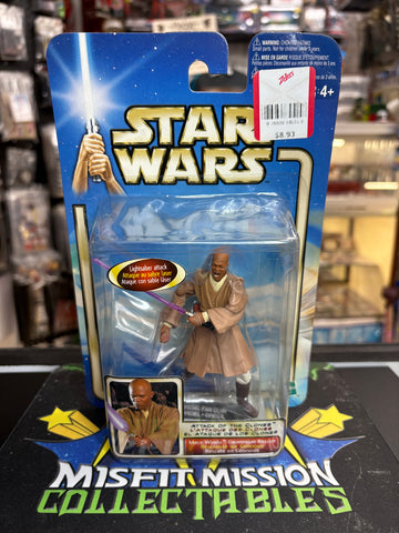 2002 Star Wars Attack of The Clones Mace Windu Geonosian Rescue (New)