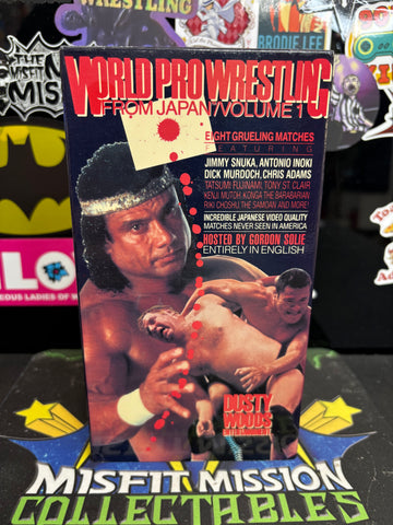 Dusty Woods Entertainment World Pro Wrestling From Japan RARE VHS Tape