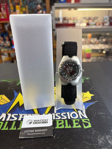 2007 WWE WWF Mail Away Nylon Strap Scratch Logo Watch (New)