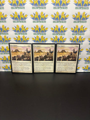 Magic the Gathering: White Instant War Report Card Set of 3