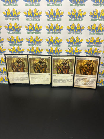 Magic the Gathering: White Instant Rootborn Defenses Card Set of 4