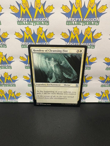 Magic the Gathering: White Legendary Enchantment Shrine Honden of Cleansing Fire Card