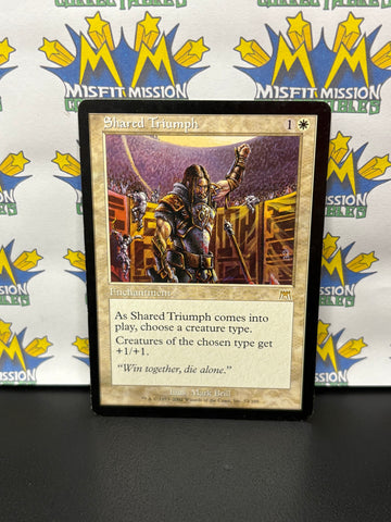 Magic the Gathering: White Enchantment Shared Triumph Card