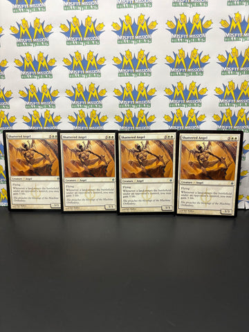 Magic the Gathering: White Creature Angel Shattered Angel Card Set of 4