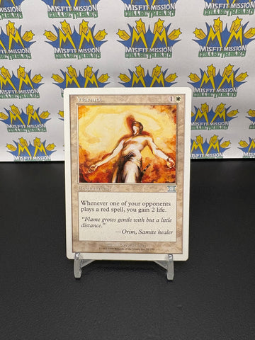 Magic the Gathering: White Enchantment Warmth Card