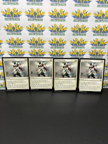 Magic the Gathering: White Instant Banishing Stroke Card Set of 4