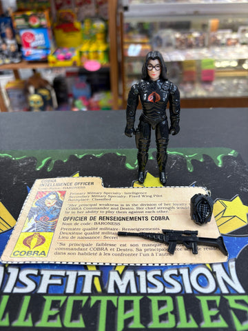 Vintage Hasbro 1984 GI Joe Baroness Complete
