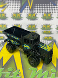 Vintage 1983  Hot Wheels Oshkosh Snowplow Black with Green Flames