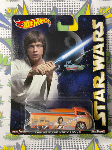 2015 Hot Wheels Premium Star Wars Volkswagen Luke Skywalker Drag Truck Real Riders Metal (New)