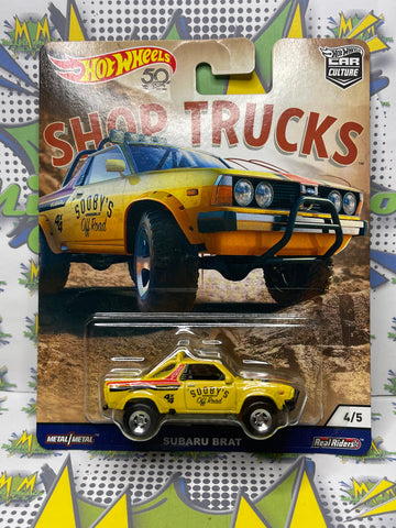 2017 Hot Wheels 50 Car Culture Shop Trucks Sooby’s Subaru Brat Real Riders Metal (New)