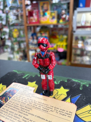 Vintage Hasbro 1984 GI Joe Wild Weasel Cobra Rattler Pilot Complete