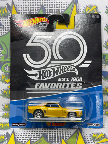 2018 Hot Wheels 50 Favourites 1969 Camaro Real Riders Metal (New)