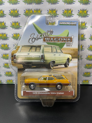 2019 Greenlight Limited Edition Estate Wagons Series 3 1970 Oldsmobile Vista Cruiser (New)