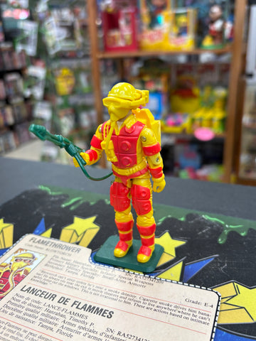 Vintage Hasbro 1984 GI Joe Flamethrower Blowtorch Figure Complete